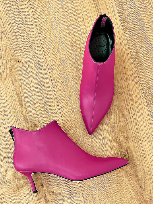 GHITA LEATHER FUCHSIA
