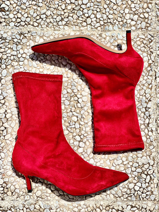 RED SUEDE GINGER
