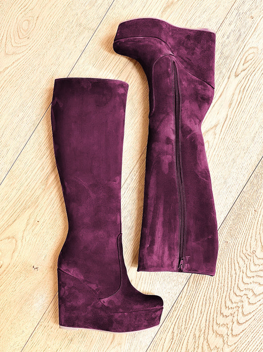 SAM BURGUNDY SUEDE