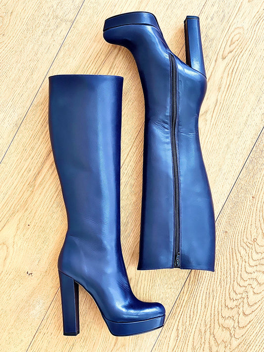 SAVANNAH BLUE LEATHER