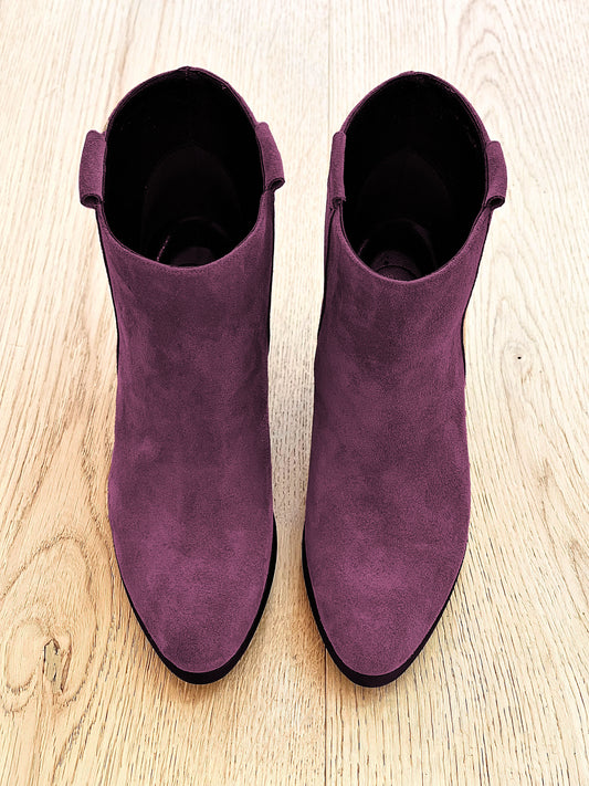 BURGUNDY SUEDE TESSA