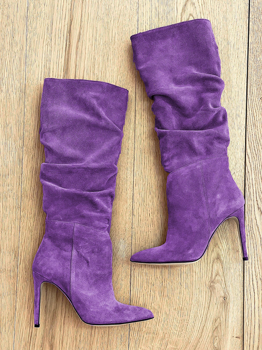 PURPLE SUEDE ARZU