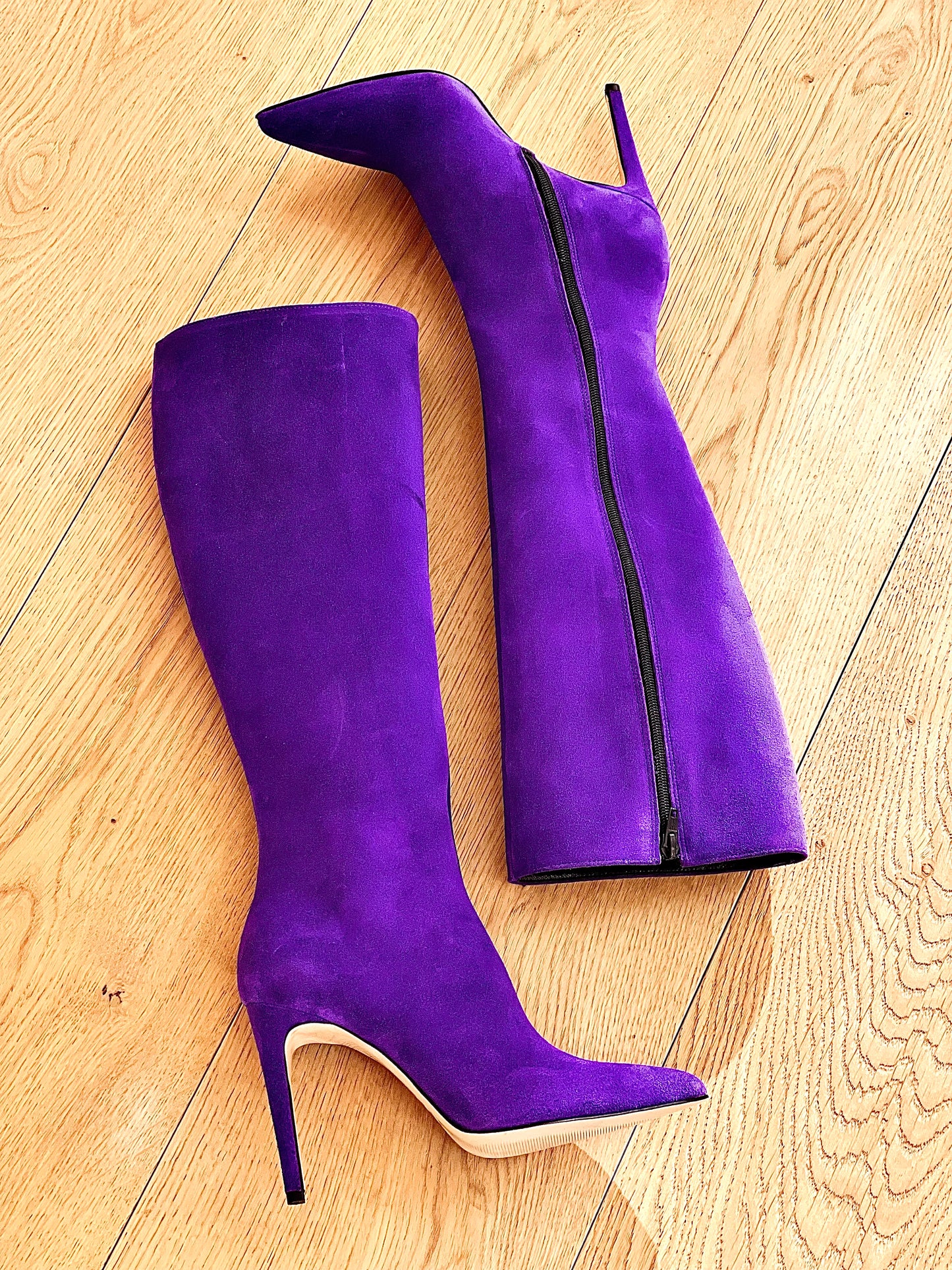 PURPLE SUEDE KELLY