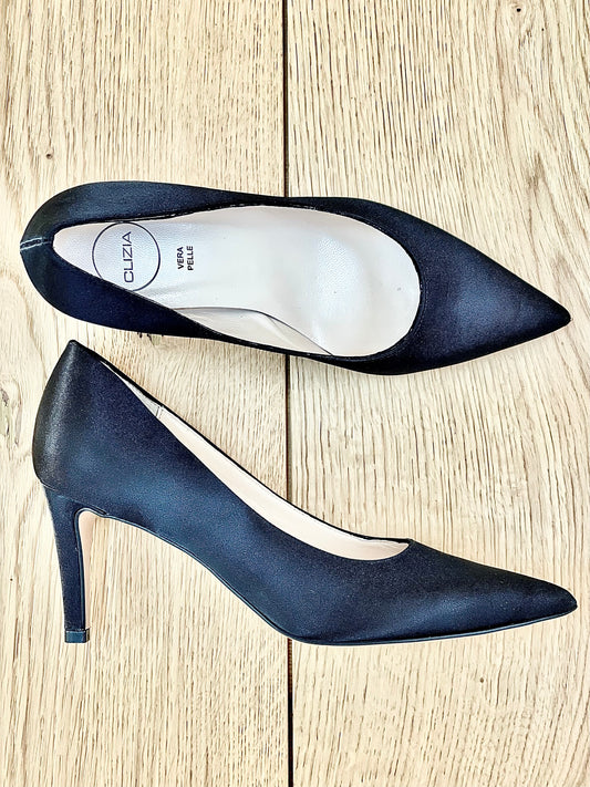 ISA BLACK SATIN