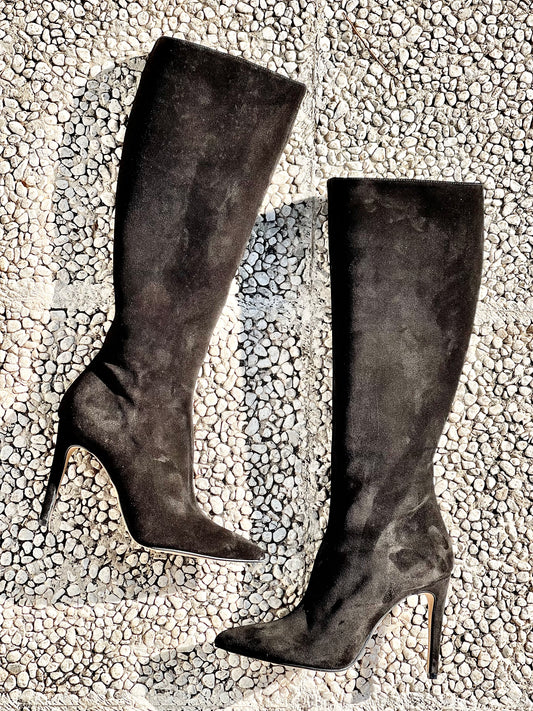 KELLY BLACK SUEDE