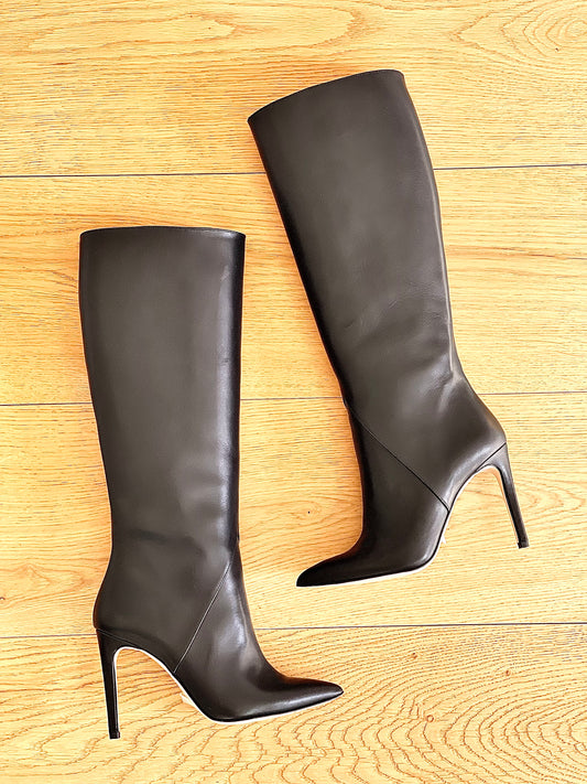 NAJWA LEATHER BLACK