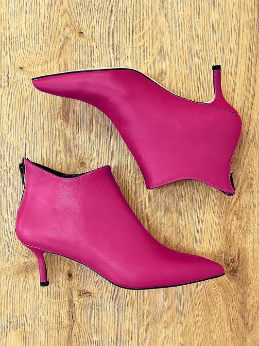 GHITA LEATHER FUCHSIA