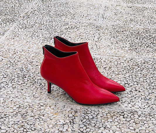 GHITA LEATHER RED