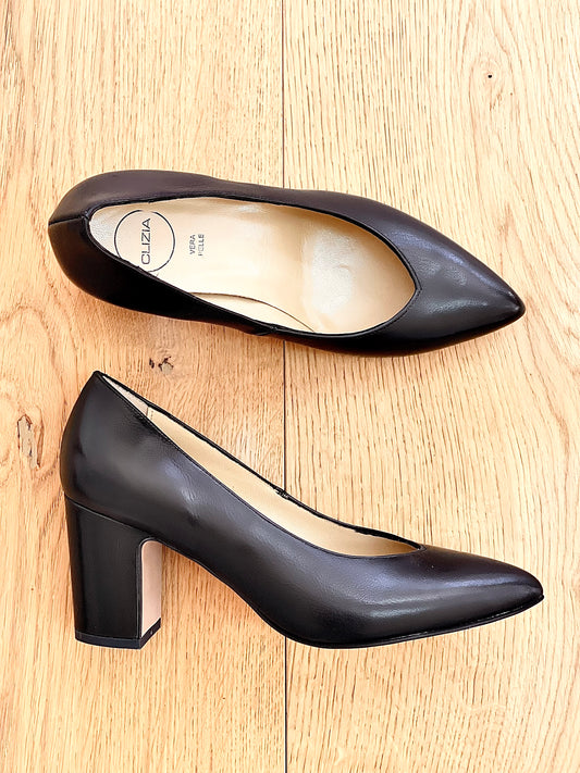 CONSUELO LEATHER BLACK