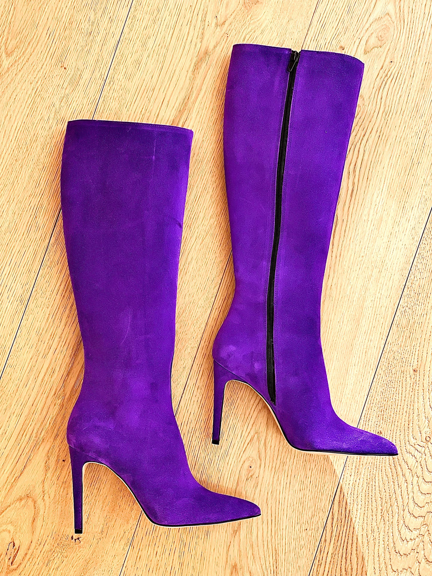 PURPLE SUEDE KELLY