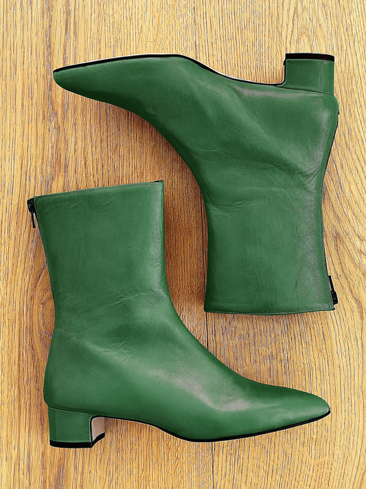 PLANET GREEN LEATHER