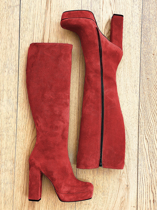 TIBET RED SUEDE