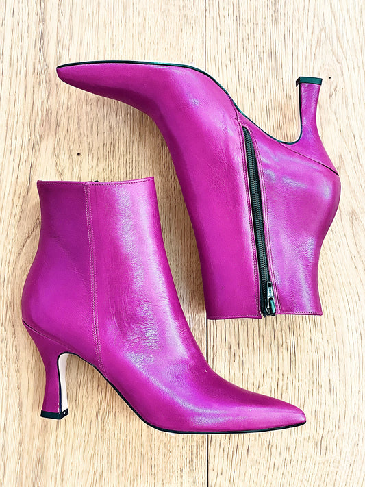 KAORI LEATHER FUCHSIA