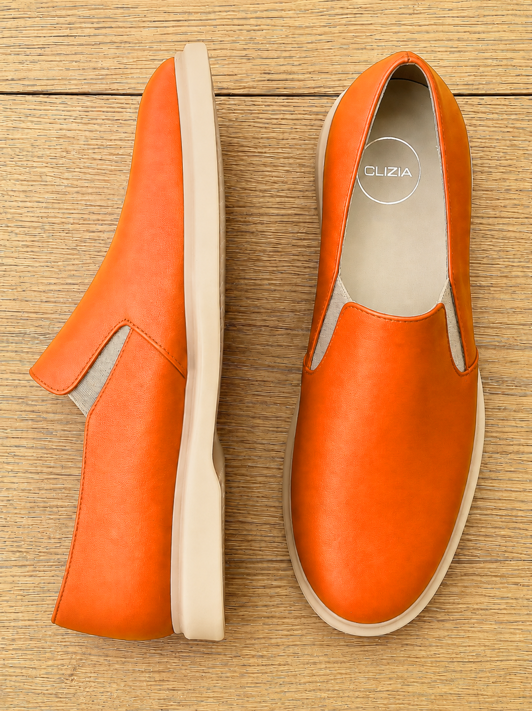 FABIA DE CUERO NARANJA