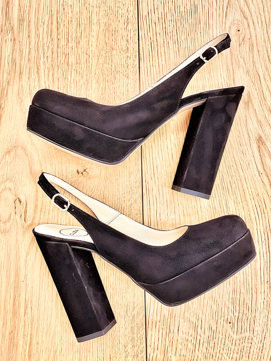 SHARON BLACK SUEDE
