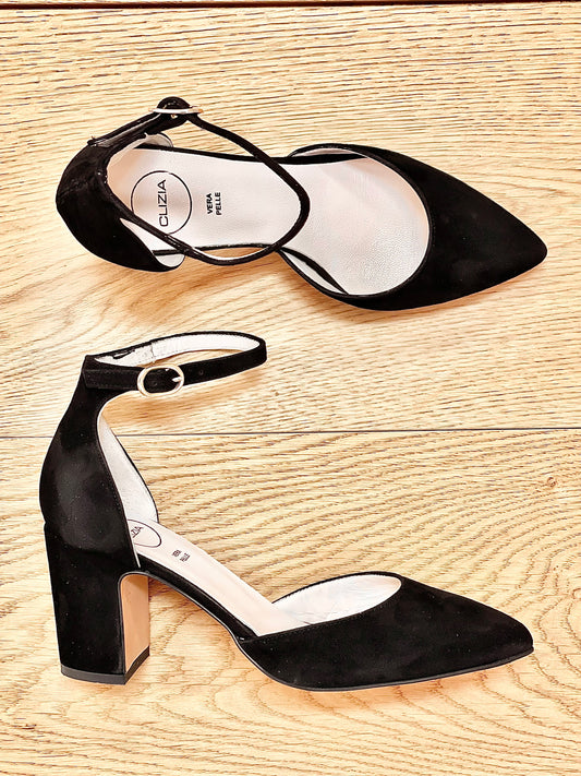 CARMEN BLACK SUEDE