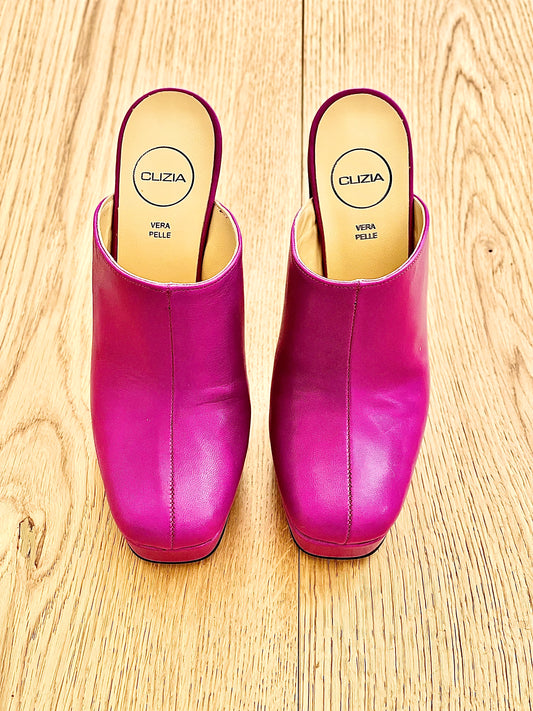 ELVIRA CUERO FUCSIA