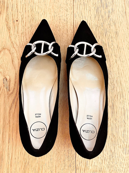 NADIA BLACK SUEDE