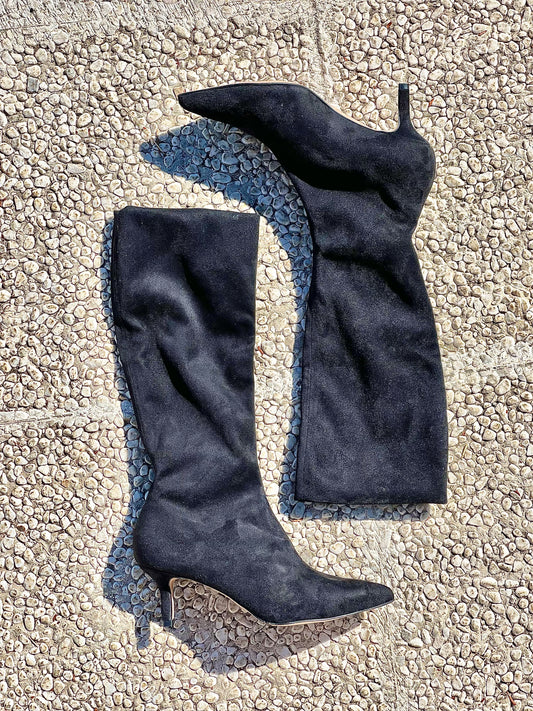 NINA SUEDE MUSTA