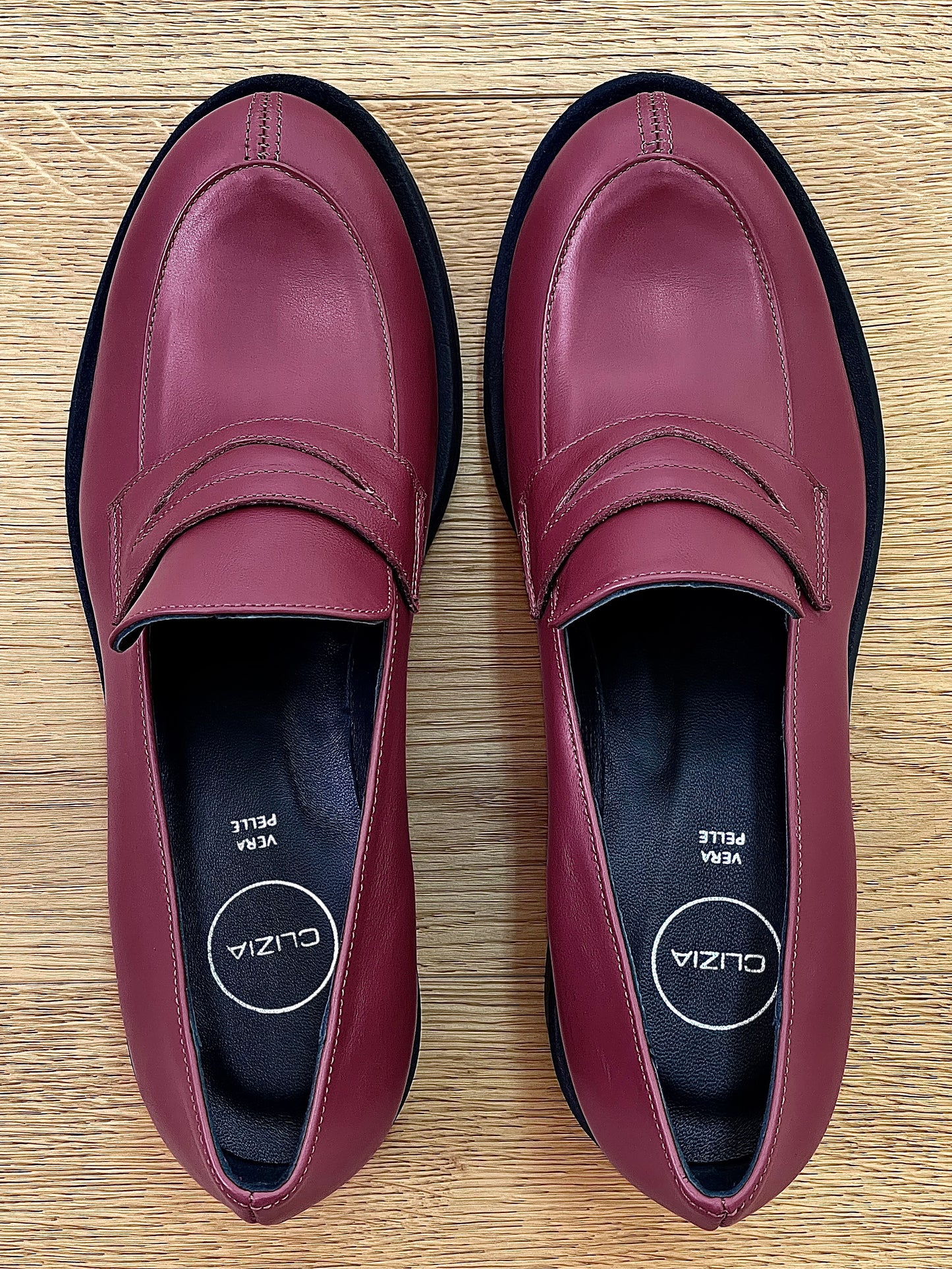 NELLY CUIR BORDEAUX