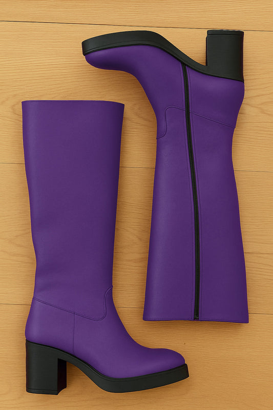 KARIM CUIR VIOLET
