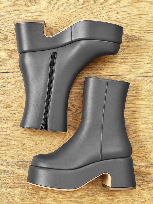 KURT CUIR GRIS