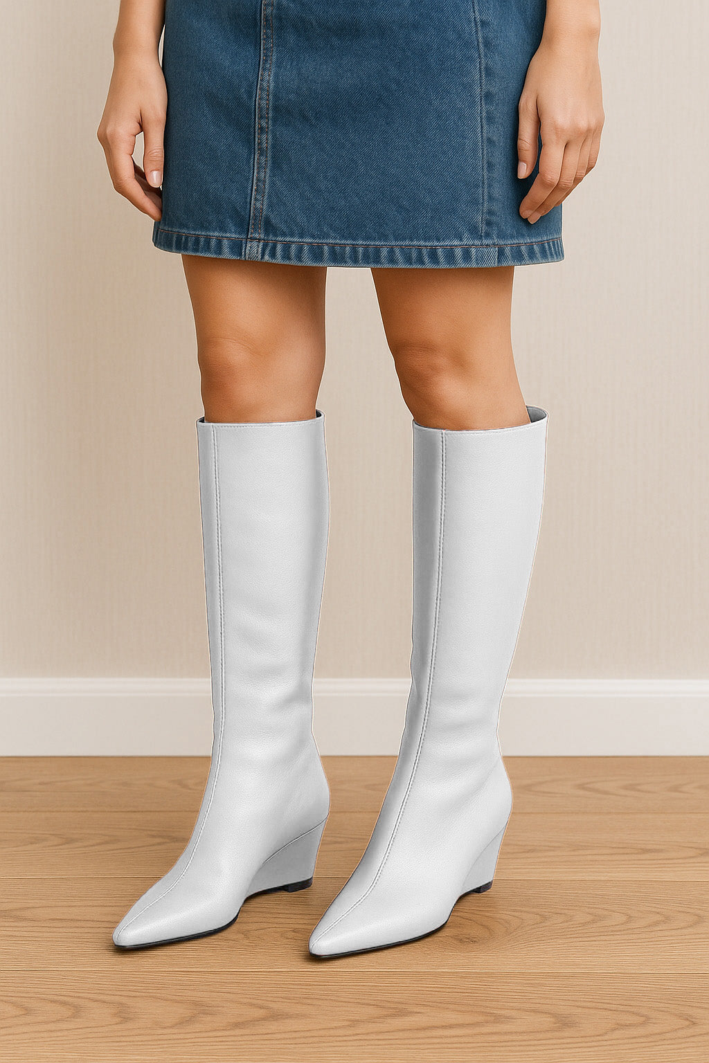 SYDNEY CUIR BLANC
