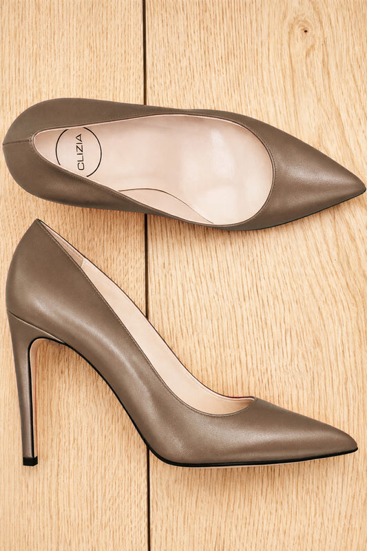 NOE CUIR TAUPE