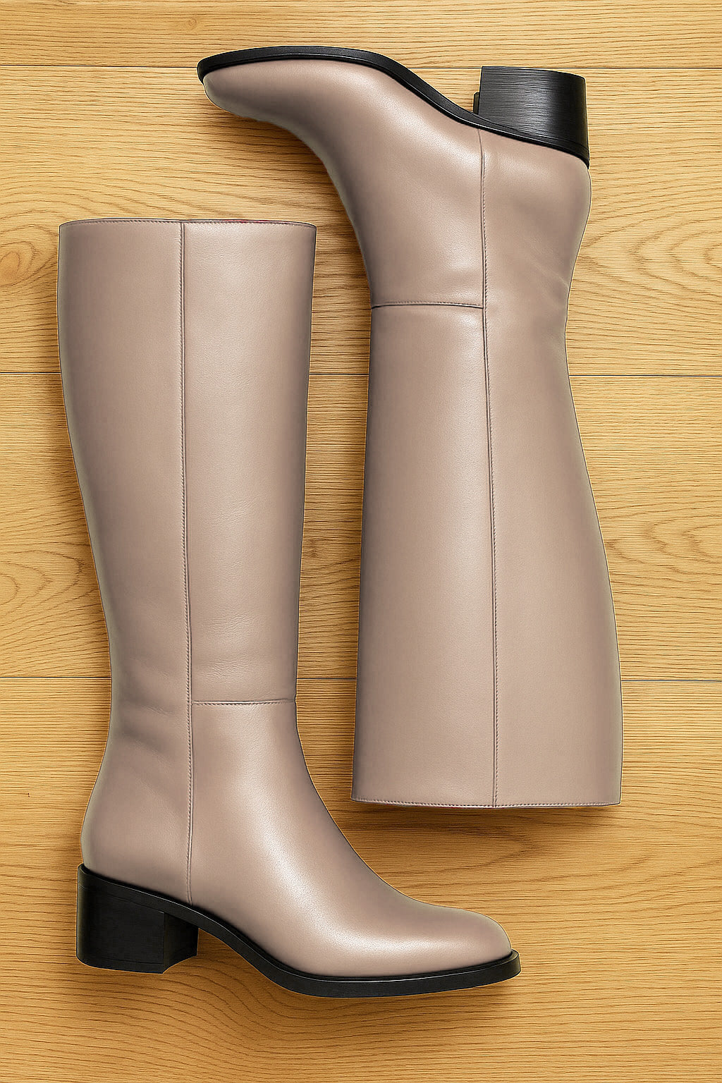 SVEN CUIR GRIS TOURTERELLE