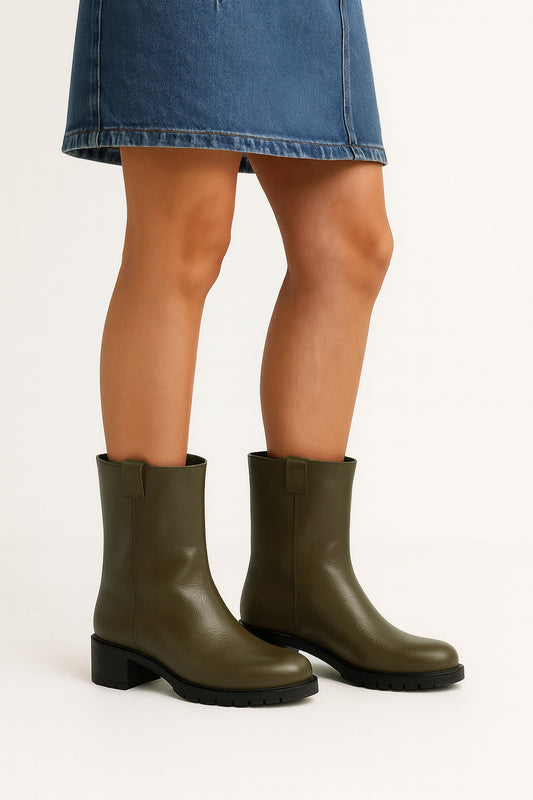 ATLAS EN CUIR KAKI