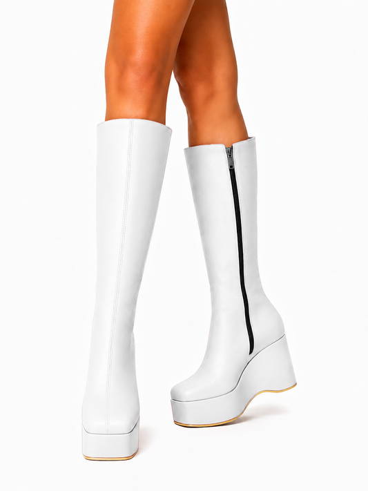 HIBA CUIR BLANC