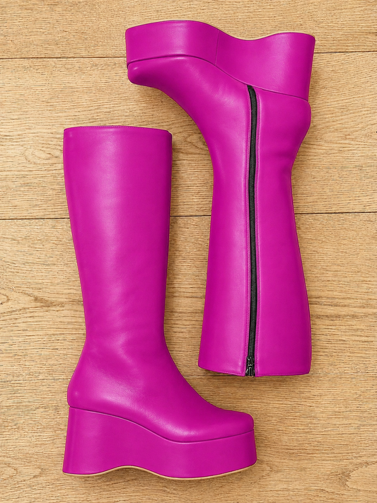 HIBA CUIR FUCHSIA