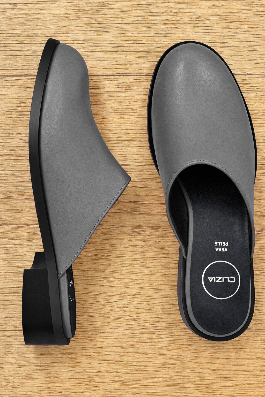 BRANDON CUIR GRIS