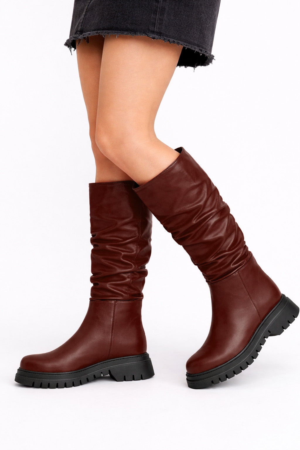 MORGAN CUIR MARRON