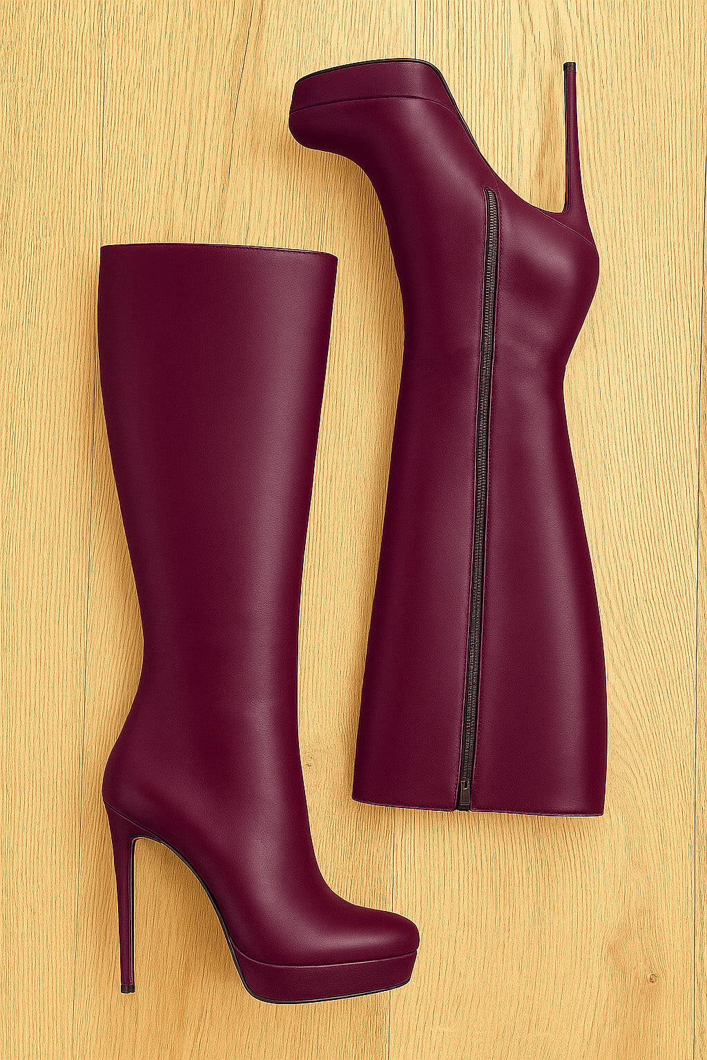 URSULA CUIR BORDEAUX