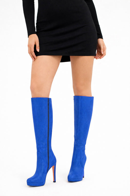 PRAGUE SUEDE BLEUET