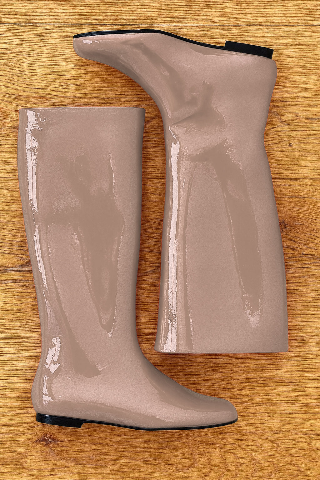 CINDY DOVE GRIS CUIR VERNI