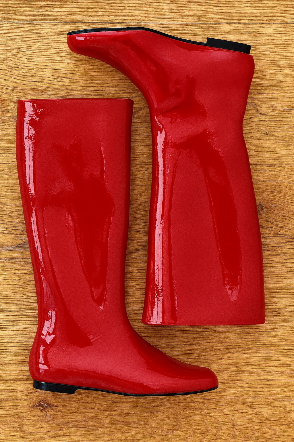 CINDY CUIR VERNI ROUGE