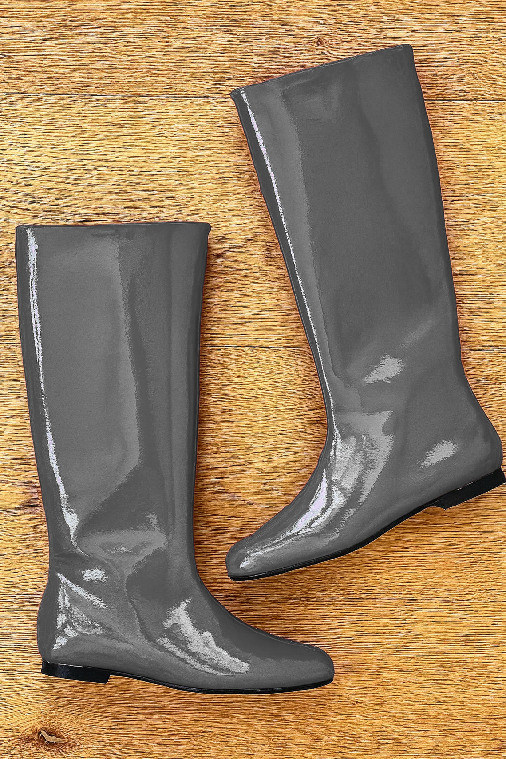 CINDY CUIR VERNI GRIS