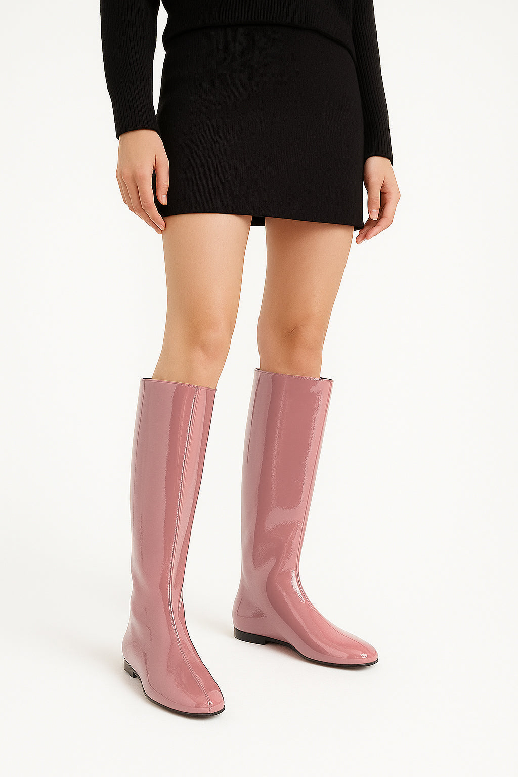 CINDY CUIR VERNI ROSE