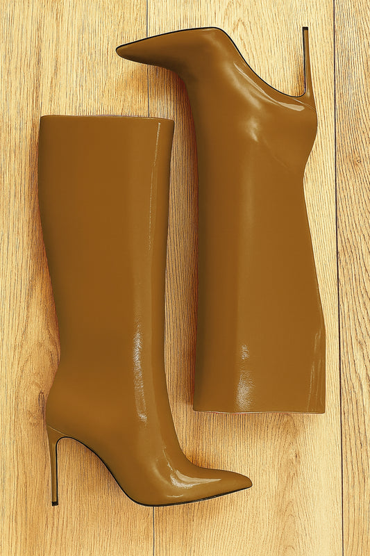 JUANA CUIR VERNI COGNAC