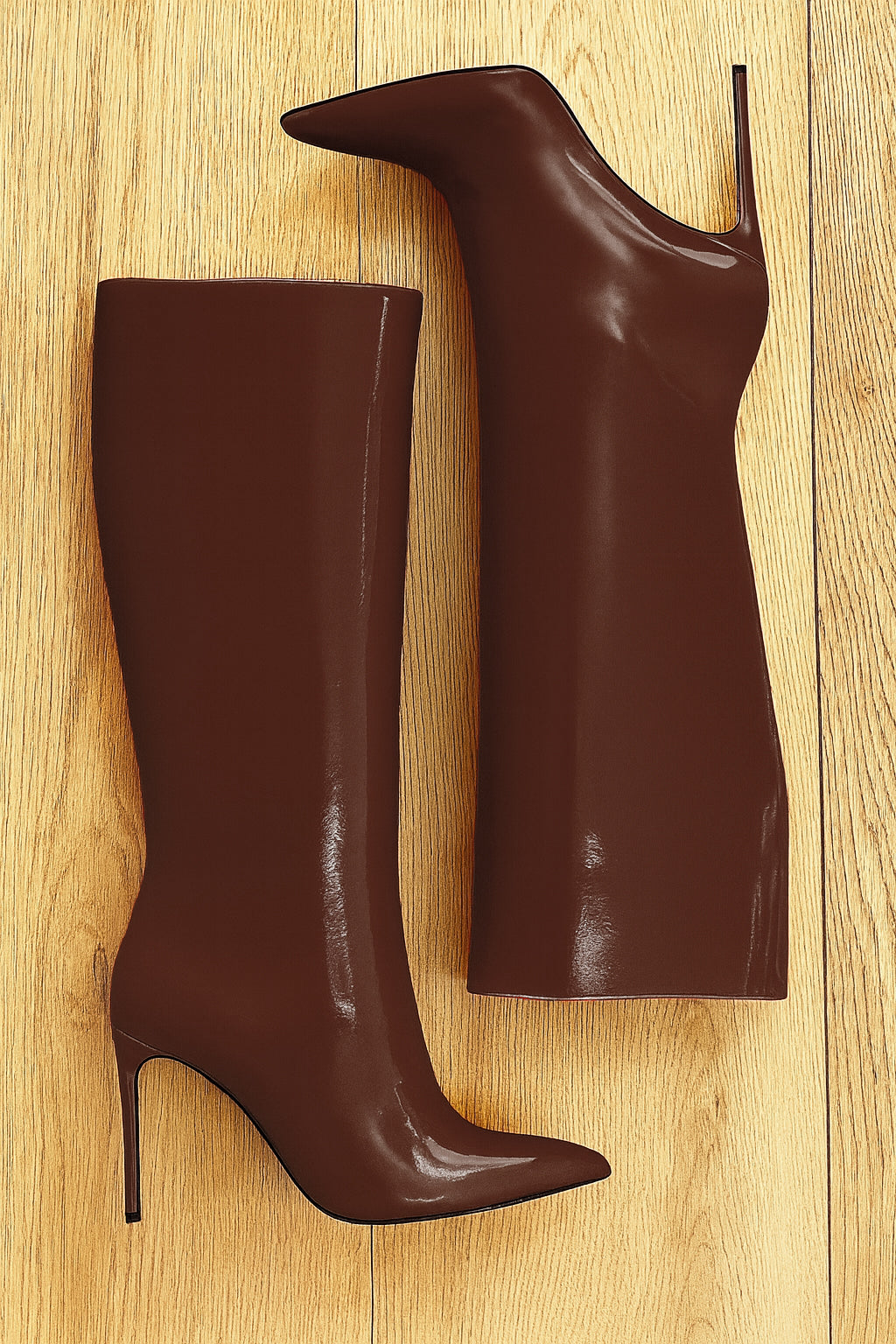 JUANA CUIR VERNI MARRON