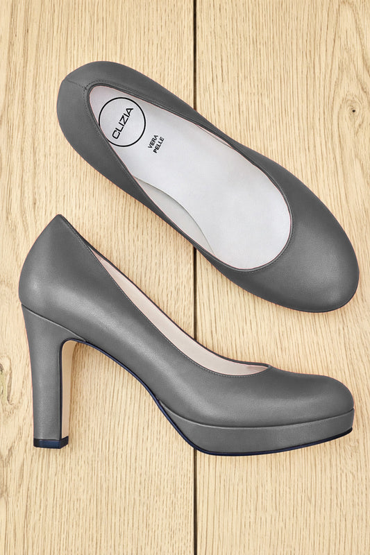 CLEO CUIR GRIS