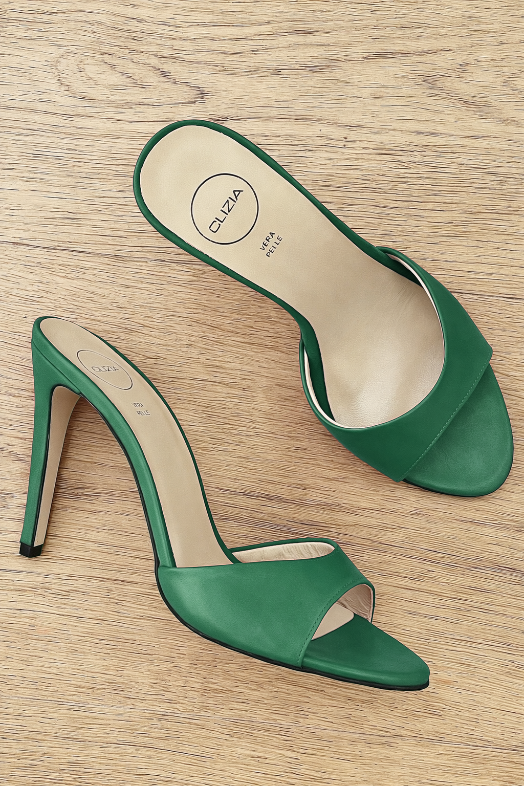 INES CUIR VERT