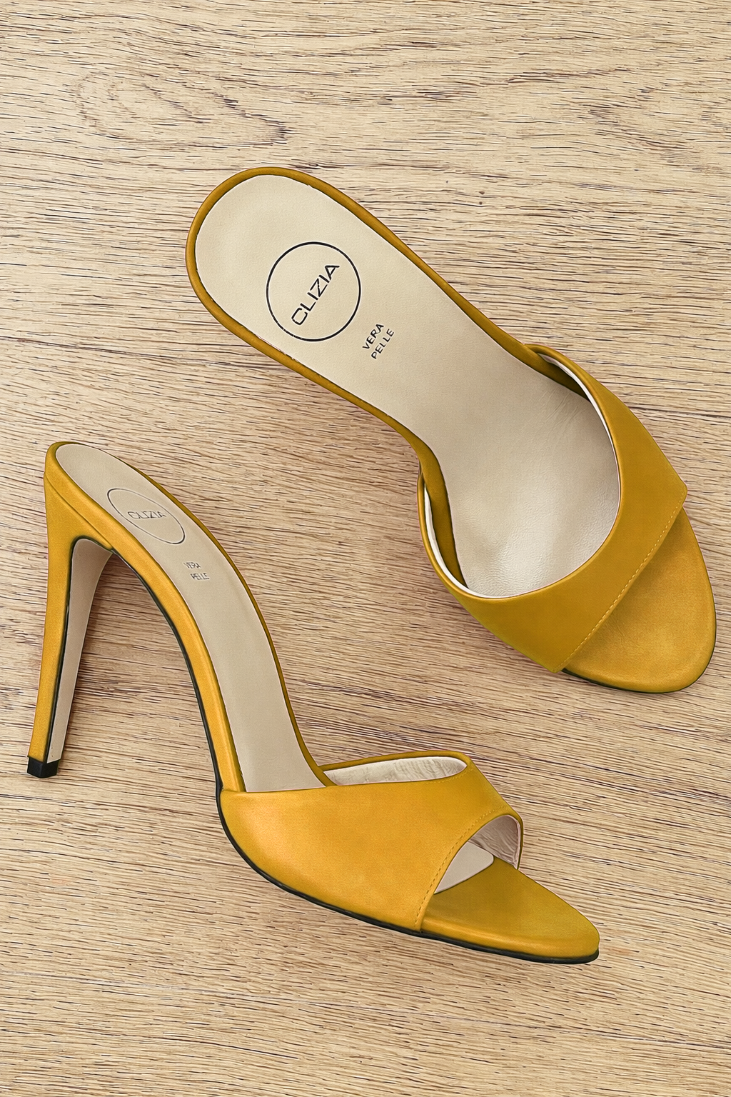INES CUIR OCRE