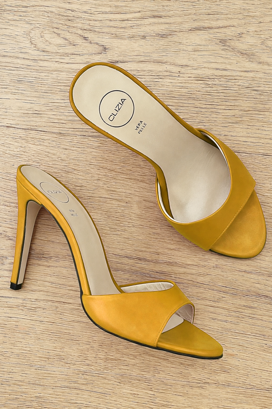 INES CUIR OCRE