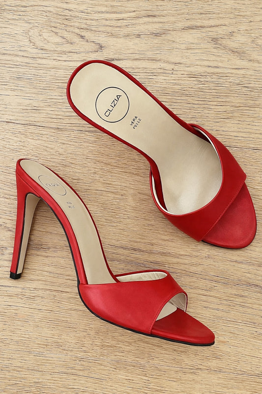 INES CUIR ROUGE