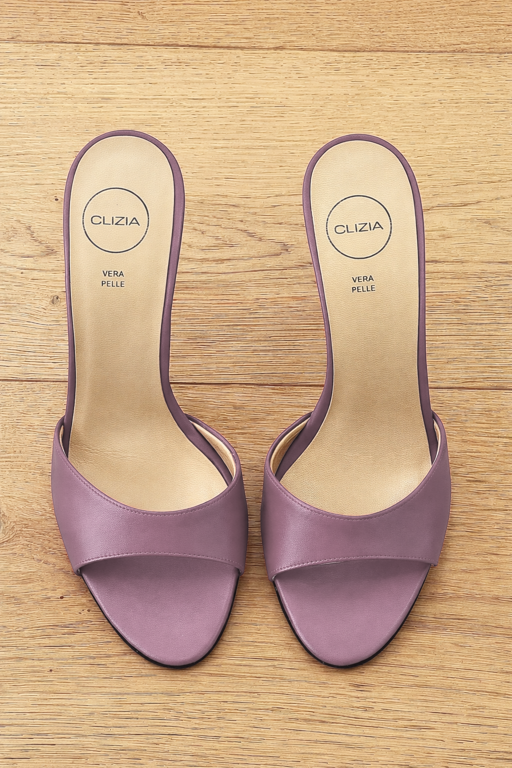INES CUIR LILAS