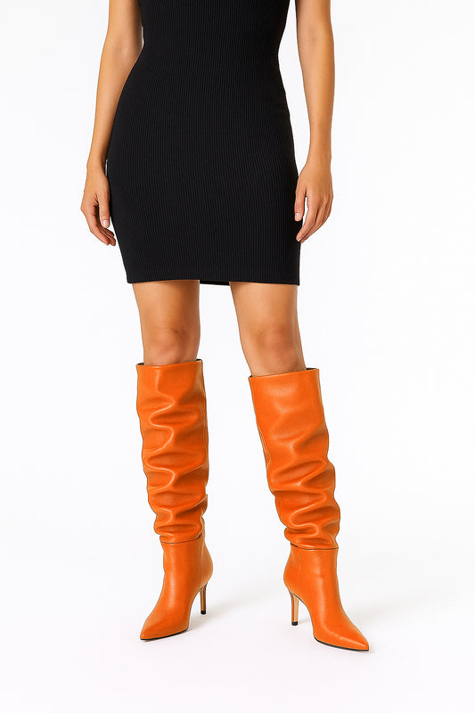 NENA CUIR ORANGE