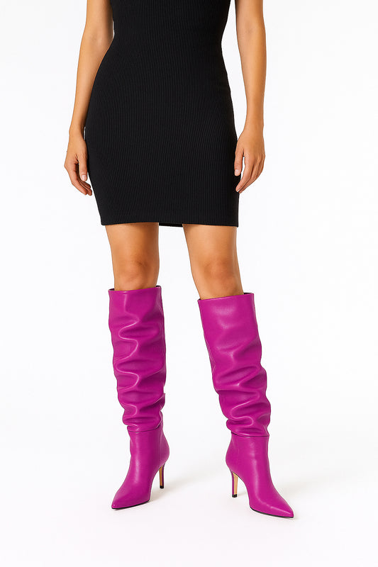 NENA CUIR FUCHSIA